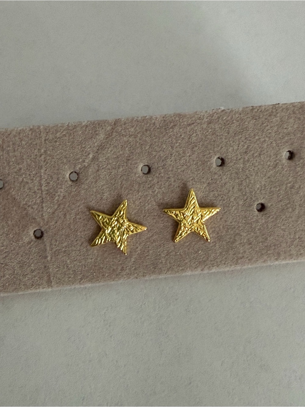 Gorjana Gold Textured Star Stud Earrings